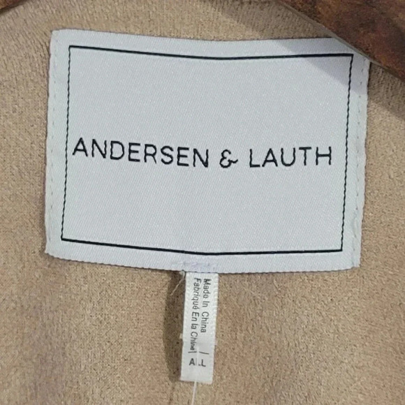 NWT Anthropologie Andersen & Lauth Beige Fringe Shawl Wrap Cape Kimono  12PT - Picture 4 of 10